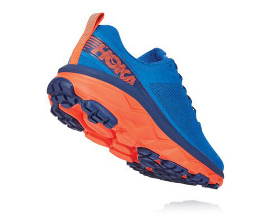 Trail Shoes Mens - Hoka One One Challenger ATR 5 - Blue - SATWOLY-51